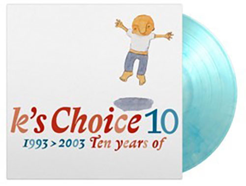 K's Choice 10 (1993-2003: Ten Years of) Numbered Limited Edition 180g Import 2LP (Crystal Clear & Blue Marbled Vinyl) 2