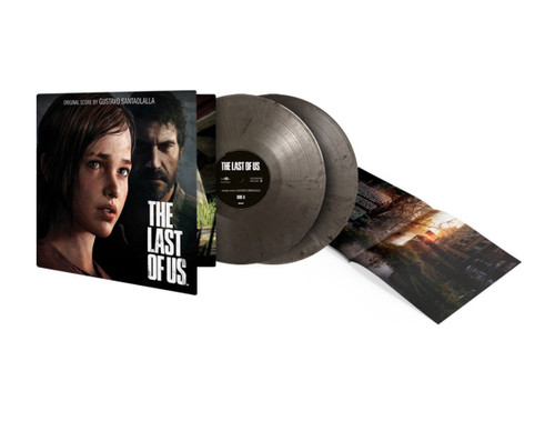 Gustavo Santaolalla The Last of Us Soundtrack Numbered Limited Edition 180g Import 2LP (Silver & Black Marbled Vinyl) 3