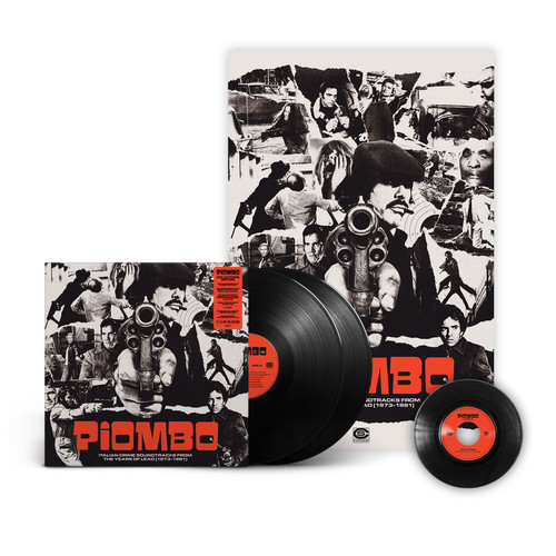 PIOMBO: Italian Crime Soundtracks from the Years of Lead (1973-1981) Collector's Edition 2LP & 45rpm 7" Vinyl Single