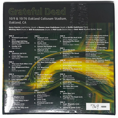 Grateful Dead Dick's Picks Vol. 33 - 10/9 & 10/10/76 Oakland, CA Hand-Numbered Limited Edition 180g 8LP Box Set 6