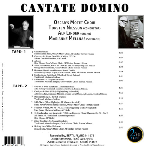 Oscar's Motet Choir Cantate Domino Master Quality Reel To Reel (2 Reels) 2