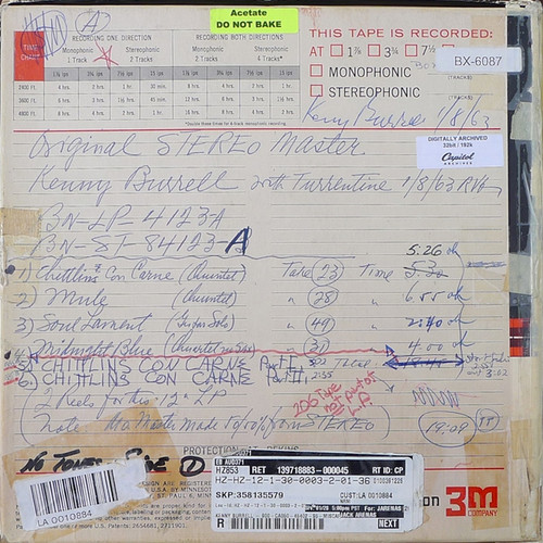 Kenny Burrell Midnight Blue 180g LP 2