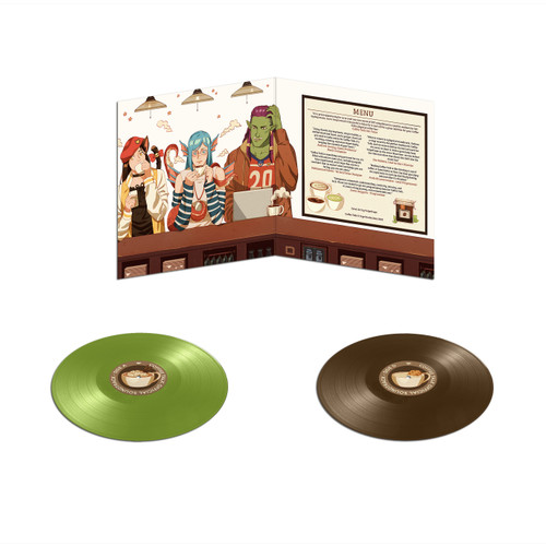 Andrew Jeremy Coffee Talk Official Soundtrack 2LP (Matcha Green & Coffee Brown Vinyl) 3