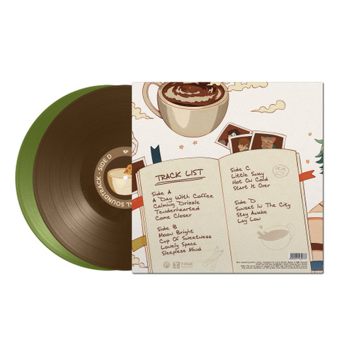 Andrew Jeremy Coffee Talk Official Soundtrack 2LP (Matcha Green & Coffee Brown Vinyl) 4