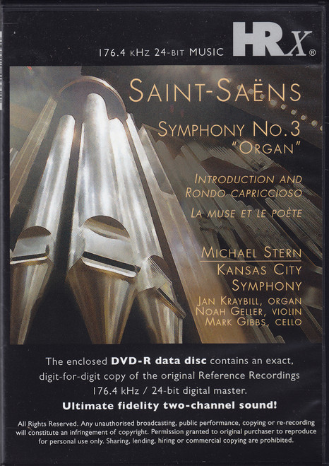Michael Stern & Kansas City Symphony Saint Saens: Symphony No. 3 "Organ" HRX DVD-R 2