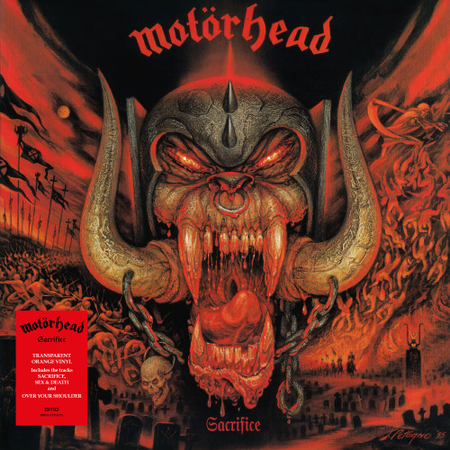 Motorhead Sacrifice LP (Transparent Orange Vinyl) 1