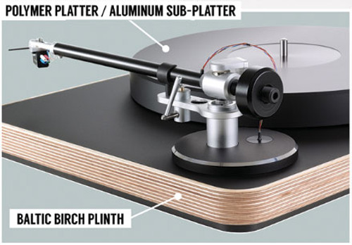 Clearaudio Concept AirTurntable, Concept V2 MM Cartridge & Satisfy Black Tonearm Combo