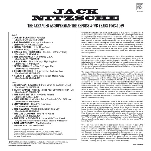 Jack Nitzsche The Arranger As Superman: The Reprise & WB Years 1963-1969 LP 2