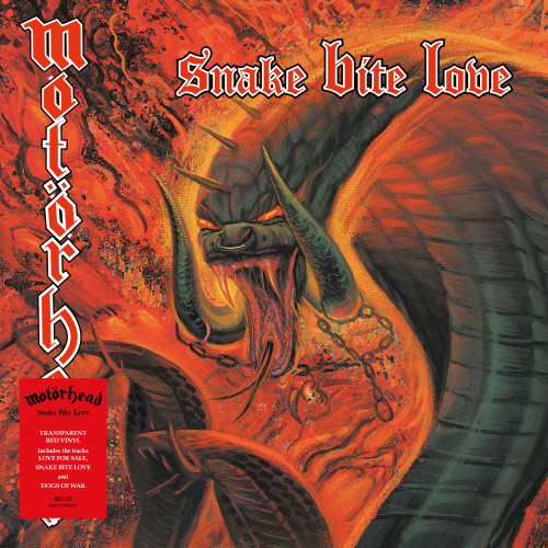 Motorhead Snake Bite Love LP (Transparent Red Vinyl) 1