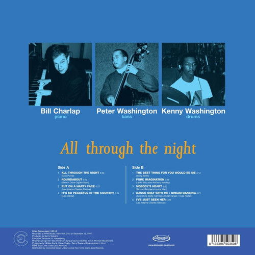 Bill Charlap All Through the Night 180g LP 2