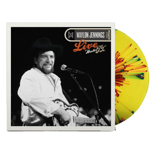 Waylon Jennings Live from Austin, TX '84 LP (Red & Yellow Splatter Vinyl) 1