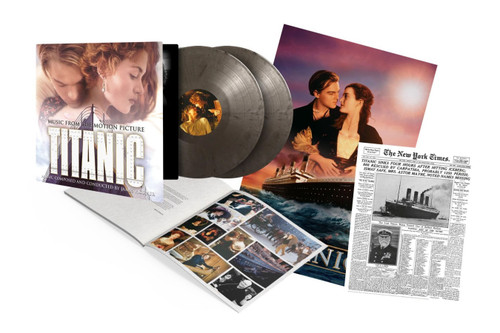 James Horner Titanic (Music from the Motion Picture) Numbered Limited Edition 180g 2LP (Silver & Black Marbled Vinyl)
