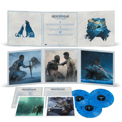 Bear McCreary God of War Ragnarok Soundtrack 3LP (Blue Smoke Vinyl) 2