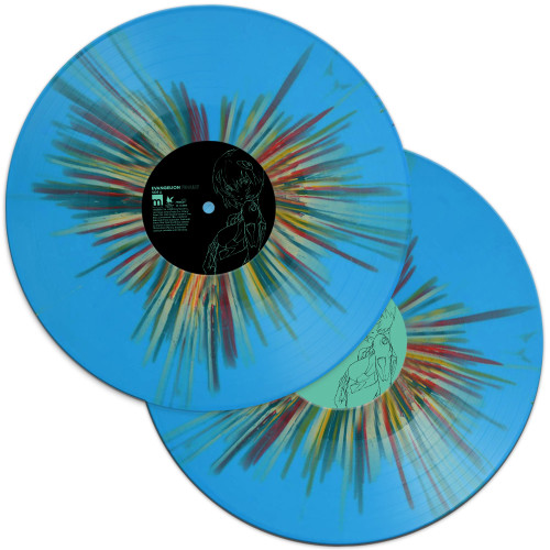 Evangelion Finally Soundtrack 2LP (Blue Rei-nbow Splatter Vinyl)