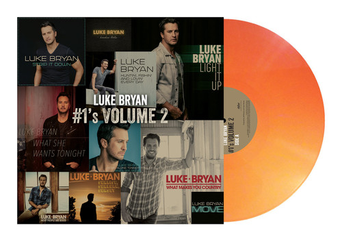 Luke Bryan #1's Vol. 2 LP (Tangerine Orange Vinyl) 1