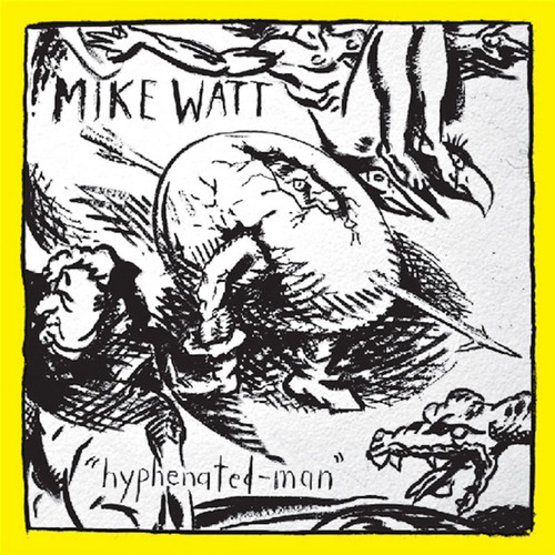 Mike Watt Hyphenated-Man LP (Yellow & Black Marble Vinyl) 1