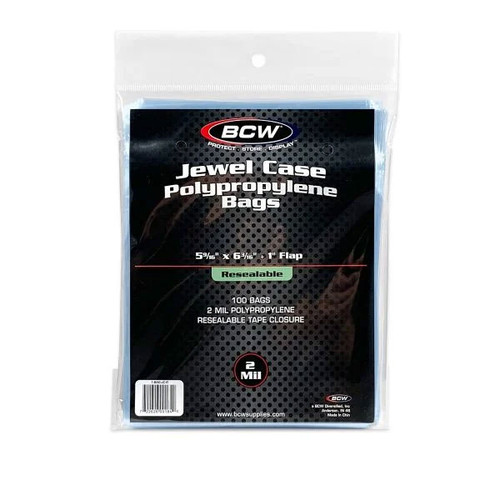BCW Resealable CD Outer Sleeves 2 mil (100 Pack) 1