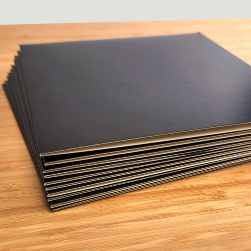 BCW 12" Vinyl Black Paper Cardboard Jacket (10 Pack)