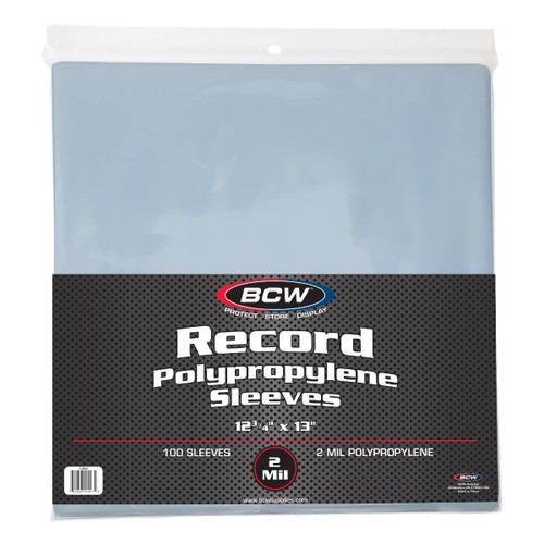 BCW 12" Vinyl Outer Sleeves 2 mil (100 Pack) 1