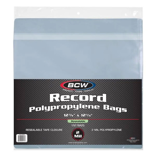 BCW 12" Resealable Vinyl Outer Sleeves 2 mil (100 Pack) 1