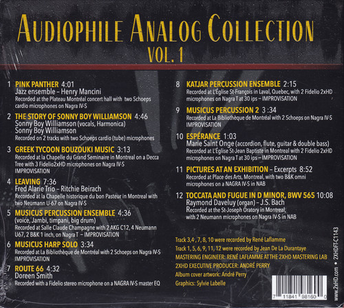 Audiophile Analog Collection Vol. 1 CD