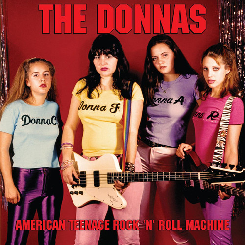 The Donnas American Teenager Rock 'N' Roll Machine LP (Fire Orange with Black Swirl Vinyl)