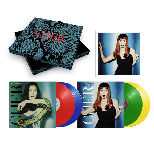 Cher It's a Man's World (Deluxe Edition) Numbered Limited Edition 4LP Box Set (Red, Blue, Green &  Yellow Vinyl) 1