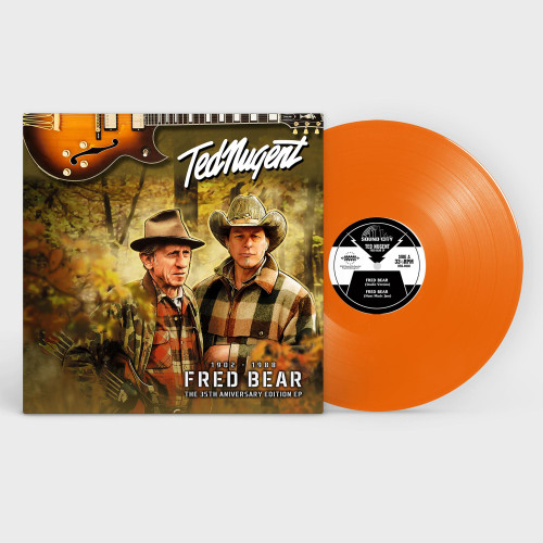 Ted Nugent Fred Bear: The 35th Anniversary Edition EP 12" Vinyl EP (Hunter Orange Vinyl) 1