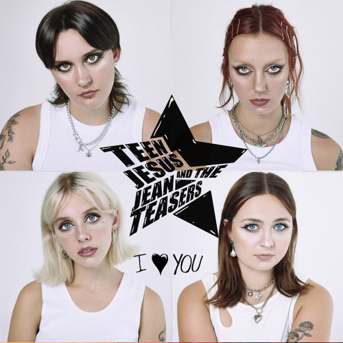 Teen Jesus and the Jean Teasers I Love You LP (Cloudy Clear Black Splatter Vinyl) 1