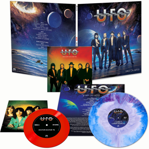 UFO Walk on Water LP (Haze Vinyl) & 45rpm 7" Vinyl Single (Red Vinyl)