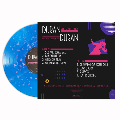 Duran Duran Girls on Film: Complete 1979 Demos LP (Blue with Pink Spots Vinyl) 3