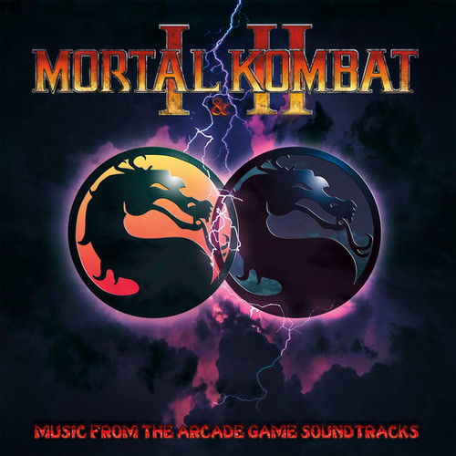 Dan Forden Mortal Kombat I & II: Music from the Arcade Game Soundtracks LP (Black & Red Swirl Vinyl) Scratch & Dent 1