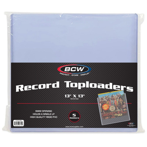 BCW 12" Vinyl Topload Holder 9MM (5 Pack) 1