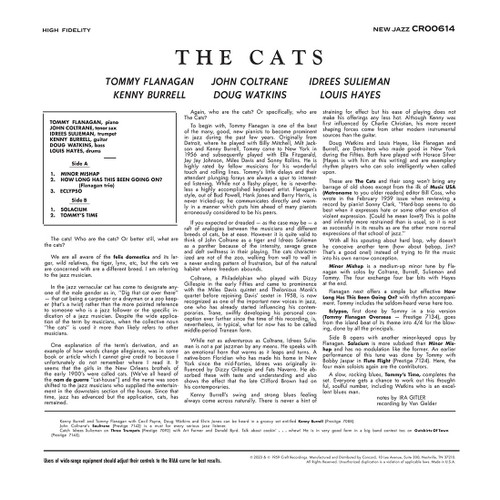 Tommy Flanagan, John Coltrane, Kenny Burrell & Idrees Sulieman The Cats (Original Jazz Classics Series) 180g LP 2
