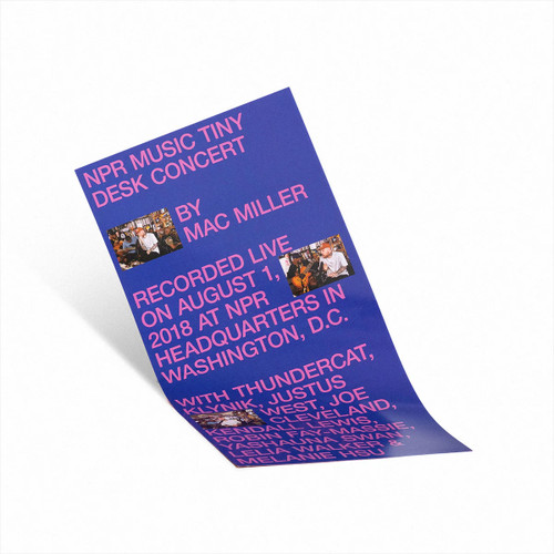 Mac Miller NPR Music Tiny Desk Concert 12" Vinyl EP (Translucent Blue Vinyl) 3