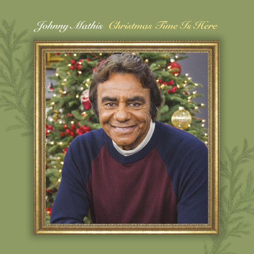 Johnny Mathis Christmas Time Is Here LP (Christmas Tree Green Vinyl) 1