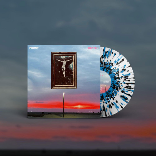 Phony Heater LP (White with Black & Blue Splatter Vinyl) 2