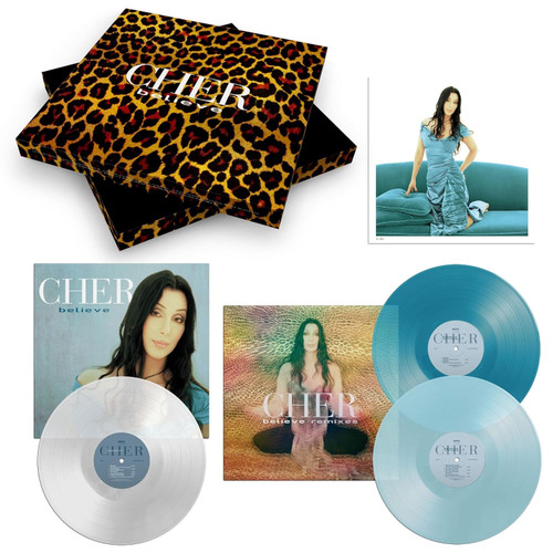 Cher Believe (25th Anniversary) 3LP Box Set (Clear, Sea Blue & Light Blue Vinyl) 1