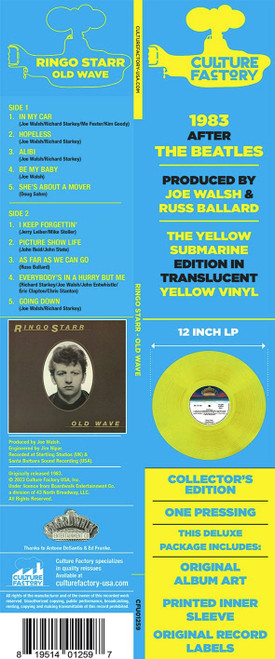 Ringo Starr Old Wave (Yellow Submarine Edition) LP (Yellow Vinyl) 5