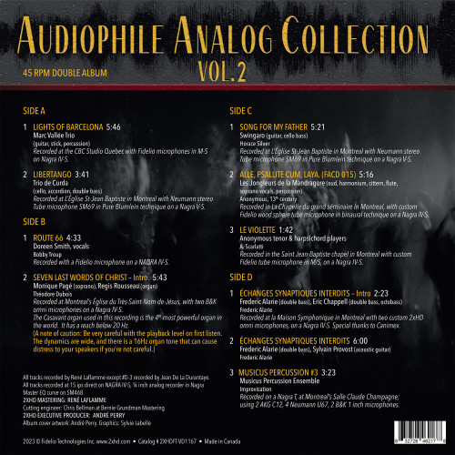 Audiophile Analog Collection Vol. 2 200g 45rpm 2LP