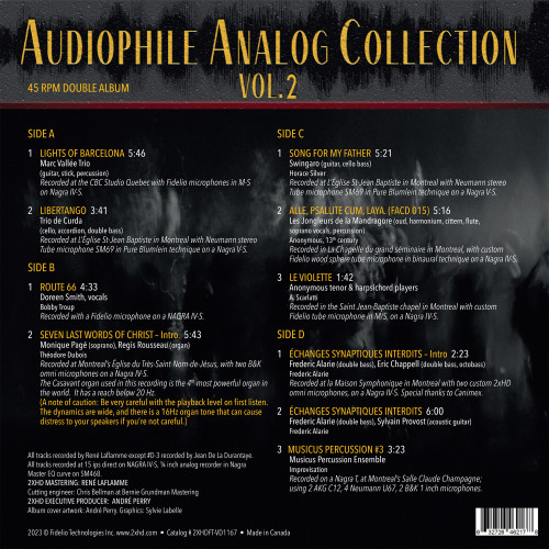 Audiophile Analog Collection Vol. 2 200g 45rpm 2LP 2