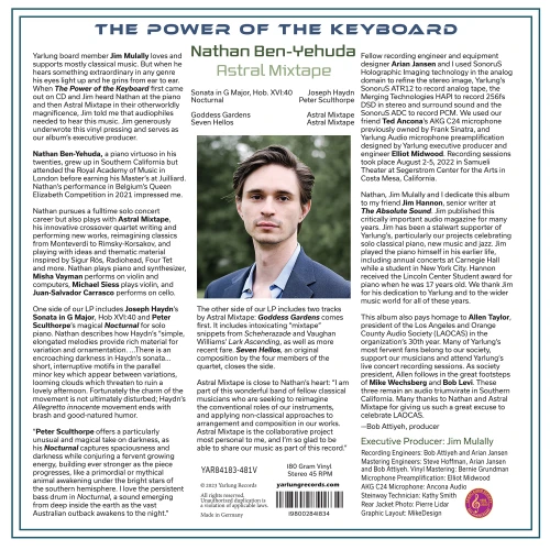 Nathan Ben-Yehuda & Astral Mixtape The Power of the Keyboard 180g 45rpm LP 2