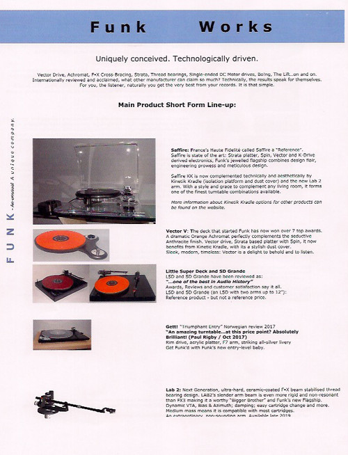 Funk Firm Achromat 1200 Turntable Platter Record Mat (Demo, Undercut, Black) 4