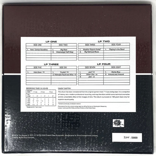 Grateful Dead Dick's Picks Volume One - Tampa, Florida 12/19/73 Hand-Numbered Limited Edition 180g 4LP Box Set 5