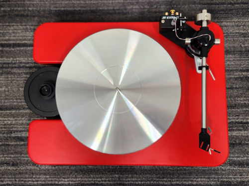 VPI Scout Turntable (B-Stock, Red Finish) Upgraded Feet & Black Motor 3