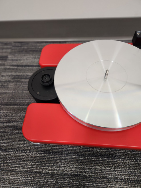 VPI Scout Turntable (B-Stock, Red Finish) Upgraded Feet & Black Motor 5