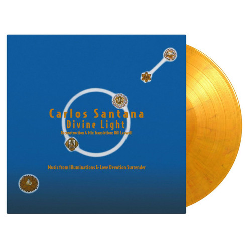 Carlos Santana Divine Light Numbered Limited Edition 180g Import 2LP (Orange & Black Marbled Vinyl)