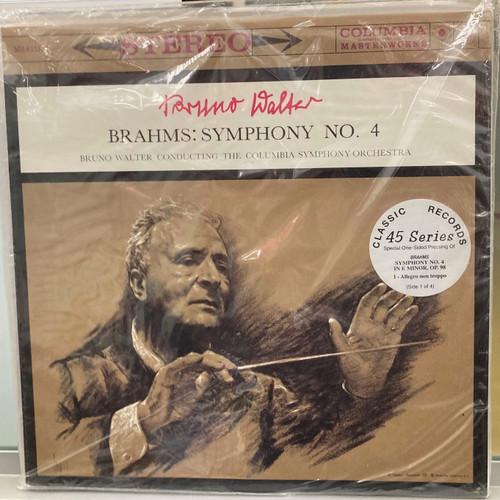 Bruno Walter Brahms: Symphony No. 4 (Classic Records 45 Series) 45rpm 4LP 1