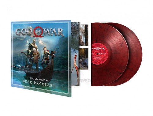 Bear McCreary God of War Soundtrack Numbered Limited Edition 180g 2LP (Red & Black Marbled Vinyl) 3