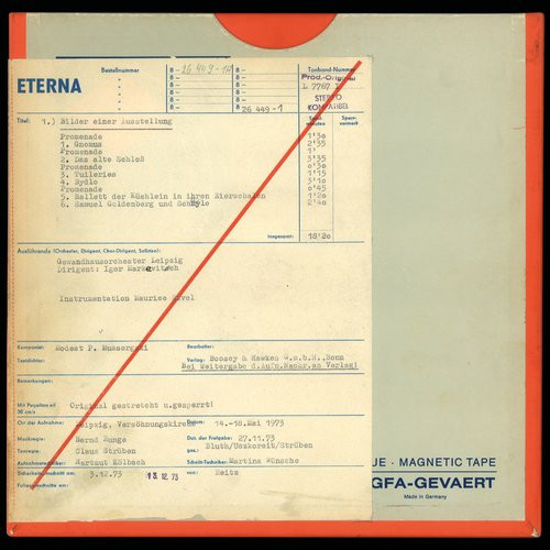 Mussorgsky Pictures at an Exhibition - Night on Bald Mountain Master Quality Reel To Reel Tape (2 Reels) 3